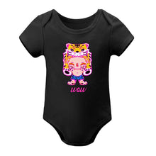 Charger l&#39;image dans la galerie, Combinaison Barboteuse triangle à manches courtes bébé nouveau-né Unisexe personnalisée avec photo logo motif texte
