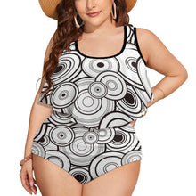 Charger l&#39;image dans la galerie, Bikini tankini 2 pièces grande taille sans armature avec dentelle femme FT5095 personnalisé avec photo motif logo texte (conception une image)
