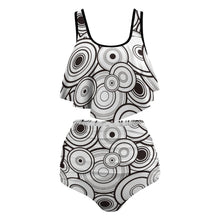 Charger l&#39;image dans la galerie, Bikini tankini 2 pièces grande taille sans armature avec dentelle femme FT5095 personnalisé avec photo motif logo texte (conception une image)
