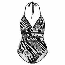 Charger l&#39;image dans la galerie, Maillot de bain sexy une pièce femme chic grande taille personnalisé avec photo logo motif texte (conception multi-images)
