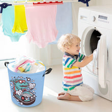 Charger l&#39;image dans la galerie, Panier à linge / panier à linge sale en tissu Oxford personnalisé avec photo prénom texte
