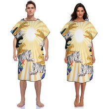 Charger l&#39;image dans la galerie, Serviette de plage / Linge de bain adulte NT158 personnalisée avec photo et prénom (Même style pour homme et femme)
