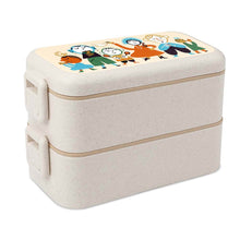 Charger l&#39;image dans la galerie, Lunch box / boîte à bento déjeuner personnalisée avec logo motif image texte
