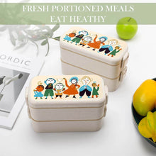 Charger l&#39;image dans la galerie, Lunch box / boîte à bento déjeuner personnalisée avec logo motif image texte
