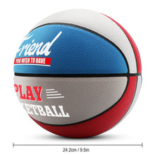 Charger l&#39;image dans la galerie, Impression d’image unique Basketball en cuir JJ0526003 sport personnalisée avec logo photo motif texte
