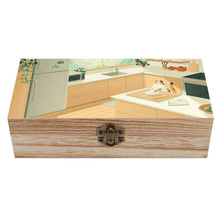 Charger l&#39;image dans la galerie, Boîte de rangement en bois avec couvercle JJ0531011 impression personnalisée avec photo texte motif logo

