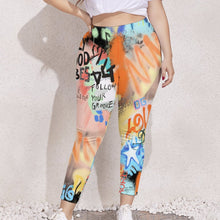 Charger l&#39;image dans la galerie, Legging stretch grande taille tendance femme personnalisé avec photo motif texte logo (impression des multi-images)
