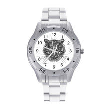 Charger l&#39;image dans la galerie, Montre bracelet en acier commerciale personnalisée avec photo texte pour homme
