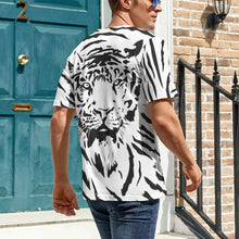 Charger l&#39;image dans la galerie, T-shirt tee shirt homme NT impression complète personnalisé avec photo texte (conception multi-images)
