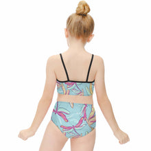 Charger l&#39;image dans la galerie, Maillot de bain deux pièces fille 6-12 ans NT009 personnalisé avec photo motif logo texte
