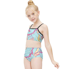 Charger l&#39;image dans la galerie, Maillot de bain deux pièces fille 6-12 ans NT009 personnalisé avec photo motif logo texte
