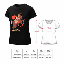 Charger l&#39;image dans la galerie, T shirt tee shirt à manche courte et col rond 100% coton pour femme personnalisé avec photo logo et texte (Impression recto-verso)
