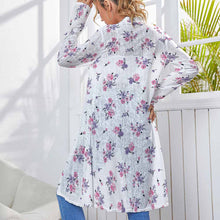 Charger l&#39;image dans la galerie, Cardigan Gilet mi-long femme chic original NZ060 personnalisé avec photo logo texte motif (impression d&#39;image unique)
