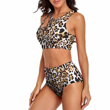 Charger l&#39;image dans la galerie, Maillot de bain bikini / bustier ensemble deux pièces personnalisé avec photo logo motif texte
