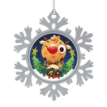 Charger l&#39;image dans la galerie, Décoration de Noël en forme de petit flocon de neige JJ0525008 impression personnalisée avec motif texte photo logo
