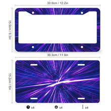 Charger l&#39;image dans la galerie, Support de plaque d&#39;immatriculation QC1101016 Personnalisé (quatre trous ronds + combinaison de plaque d&#39;immatriculation)
