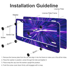 Charger l&#39;image dans la galerie, Support de plaque d&#39;immatriculation QC1101016 Personnalisé (quatre trous ronds + combinaison de plaque d&#39;immatriculation)
