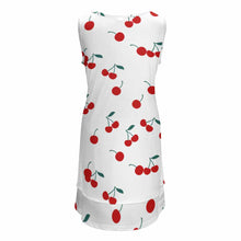 Charger l&#39;image dans la galerie, QQ Robe de plage robe d&#39;été imprimée sans manches col en U femme personnalisé avec photo et texte (impression d&#39;image unique)
