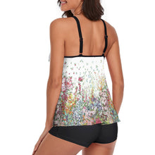 Charger l&#39;image dans la galerie, QZ6072 Maillot de bain fendu tankini femme personnalisé avec photo et texte (conception une image)
