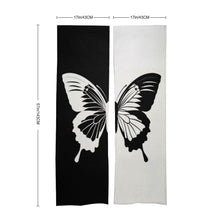 Charger l&#39;image dans la galerie, Rideau de porte personnalisé en chanvre blanc (deux motifs continus)
