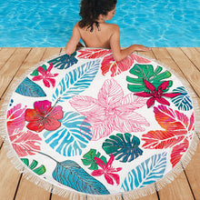 Charger l&#39;image dans la galerie, Serviette de plage personnalisée à franges rondes
