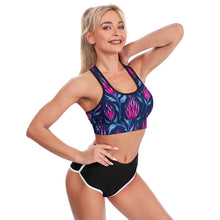 Charger l&#39;image dans la galerie, Soutien-gorge de sport yoga XG005 personnalisé avec photo et motif (impression d&#39;image unique)
