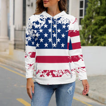 Charger l&#39;image dans la galerie, Sweat à capuche bouton Femme QH personnalisé avec photo logo et texte (Image unique)

