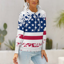 Charger l&#39;image dans la galerie, Sweat à capuche bouton Femme QH personnalisé avec photo logo et texte (Image unique)
