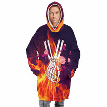 Charger l&#39;image dans la galerie, Sweat à capuche couverture homme adulte B4122 personnalisé avec motif et texte (Conception multi-images)
