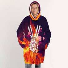 Charger l&#39;image dans la galerie, Sweat à capuche couverture homme adulte B4122 personnalisé avec motif et texte (Conception multi-images)
