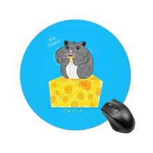 Charger l&#39;image dans la galerie, Tapis de souris rond personnalisé avec photo texte
