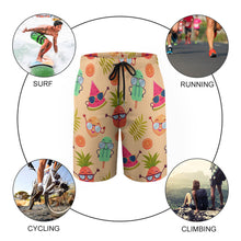 Charger l&#39;image dans la galerie, Pantalon de plage à la mode pour les adolescents (conception en quatre pièces) personnalisée avec votre photo ou texte
