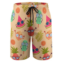 Charger l&#39;image dans la galerie, Pantalon de plage à la mode pour les adolescents (conception en quatre pièces) personnalisée avec votre photo ou texte
