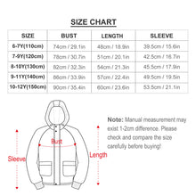 Charger l&#39;image dans la galerie, Impression des multi-images sweat à capuche / veste courte zippé polaire enfant A679 personnalisé avec photo motif logo texte
