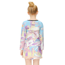 Charger l&#39;image dans la galerie, Robe enfant à manches longues personnalisée et design avec votre nom ou texte
