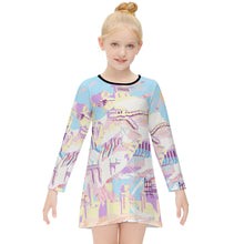 Charger l&#39;image dans la galerie, Robe enfant à manches longues personnalisée et design avec votre nom ou texte
