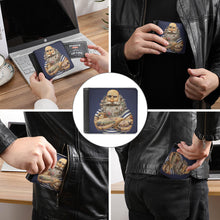 Charger l&#39;image dans la galerie, Portefeuille / porte monnaie en cuir personnalisé avec photo prénom texte (seul côté)
