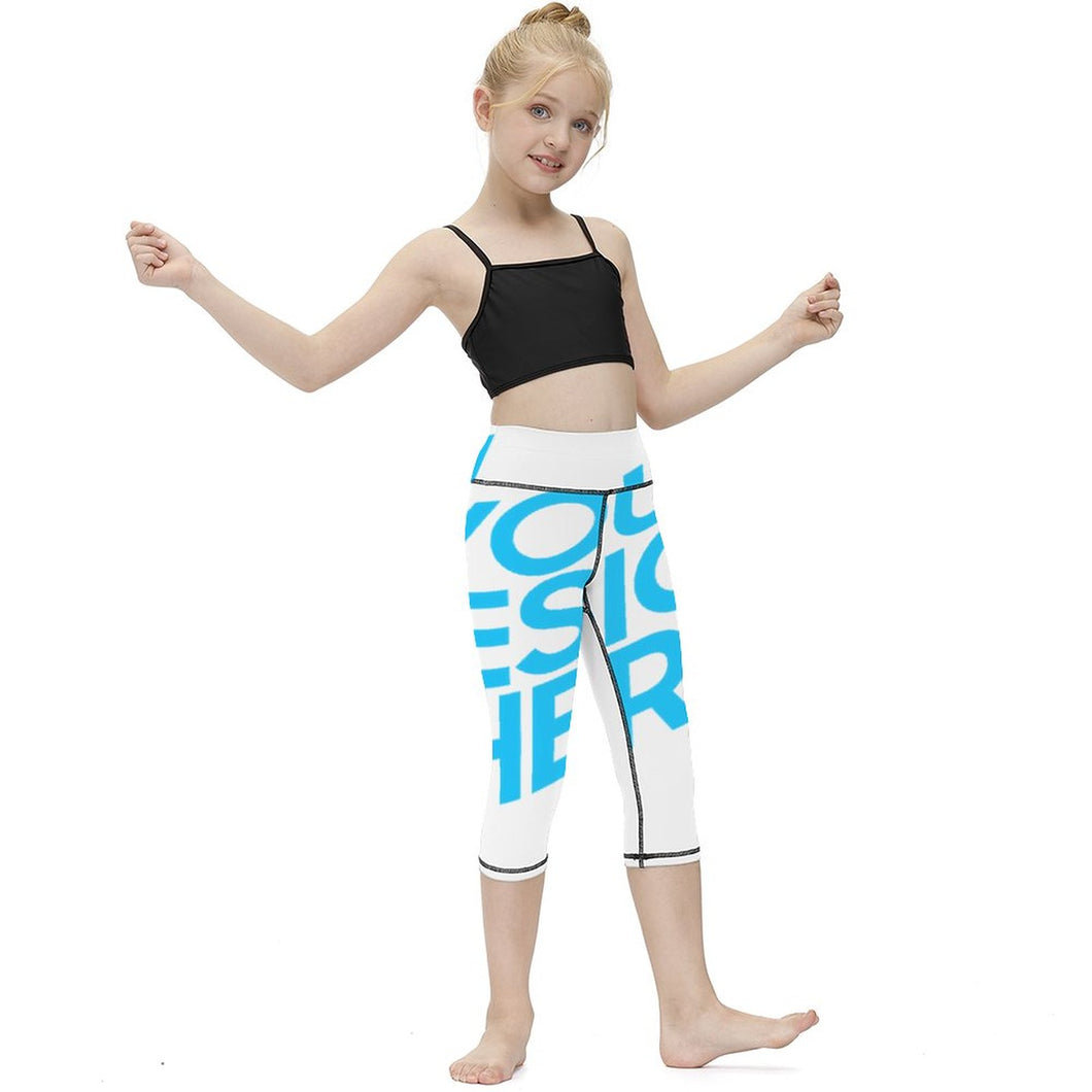 Leggings/pantalon yoga 3/4 enfant NT10 impression personnalisés avec image motif logo texte