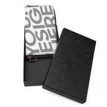 Charger l&#39;image dans la galerie, Portefeuille long / porte monnaie long en cuir pour femme homme personnalisé avec photo logo texte motif
