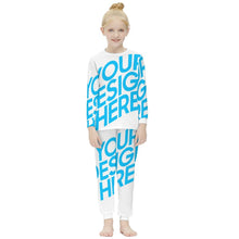 Charger l&#39;image dans la galerie, Pyjamas À Manches Longues Ensemble Fille Mignonne Chic JJ1203 impression personnalisés avec photo motif logo texte
