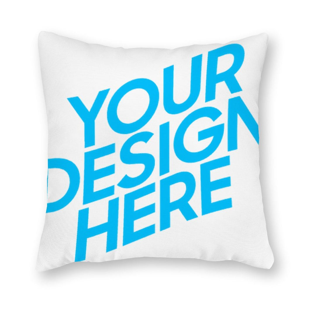 Taies d'oreiller / Housses de coussin en toile (impression recto-verso) personnalisée avec image logo motif texte