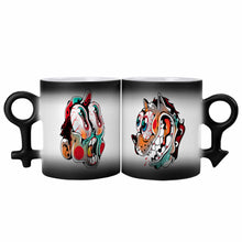 Charger l&#39;image dans la galerie, Mugs couple personnalisables céramique changeant la couleur avec la chaleur
