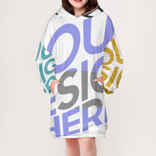 Charger l&#39;image dans la galerie, Hoodie imprimé enfant / Sweat à capuche pour fille B412 personnalisé avec photo texte logo (Impression Des Multi-images)
