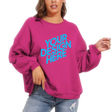 Charger l&#39;image dans la galerie, Sweat / pull ample en peluche à manches bouffantes D85 Personnalisé
