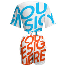 Charger l&#39;image dans la galerie, Femme Ensemble de sport fitness jogging de plage GTZ Personnalisé avec photo motif texte logo (impression d&#39;image unique)
