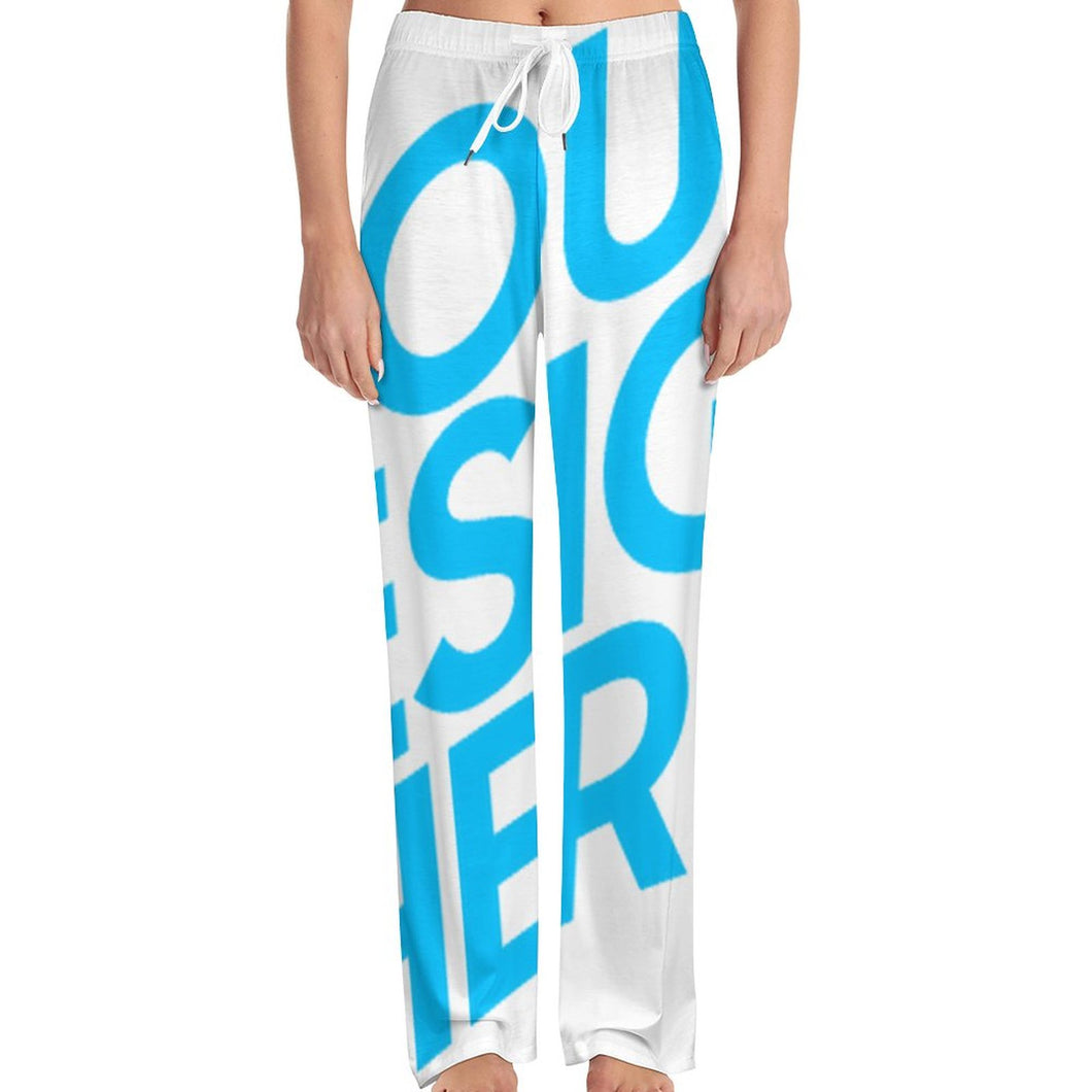 Pantalon de pyjama long femme EEP personnalisé avec avec photo texte prénom (conception une image)
