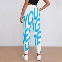 Charger l&#39;image dans la galerie, Pantalon de survêtement sport jogging femme personnalisée avec photo texte motif à impression complète (impression d&#39;image unique)
