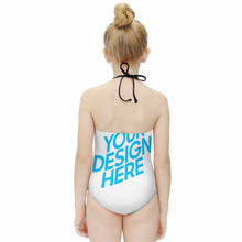 Charger l&#39;image dans la galerie, Maillot de bain une pièce à bretelles pour fille NT017 personnalisé avec votre prénom ou vos photos
