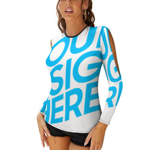 Charger l&#39;image dans la galerie, T-shirt femme sans bretelles NZ150 (image unique) personnalisé avec photo et texte
