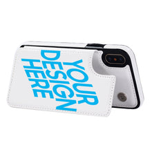 Charger l&#39;image dans la galerie, Coque/Housse en cuir de portable Etui Portefeuille à Rabat 3C0705068 iPhone X/XS  impression personnalisé avec image logo motif texte
